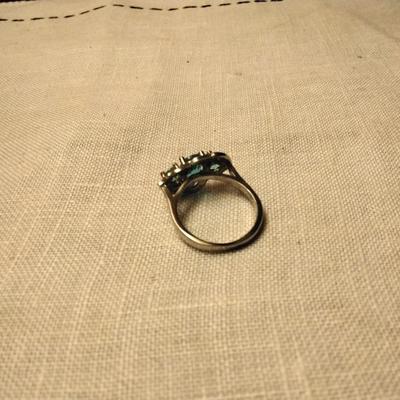 London Blue Topaz Sterling Silver Size 7