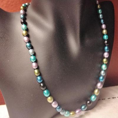 Honora 18" 5mm to 7.5 mm Graduated Pearl Necklace With Sterling Silver Clasp