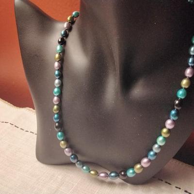 Honora 18" 5mm to 7.5 mm Graduated Pearl Necklace With Sterling Silver Clasp