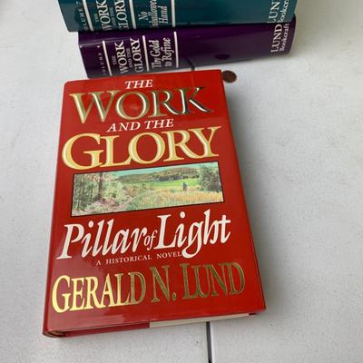 #516 The Work And The Glory Vol 1-4 & 7 Hardback Books
