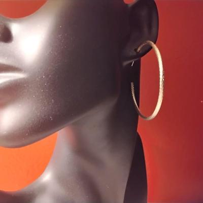 Beautiful Gold Tone Hoop Earring