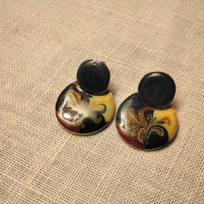 Stunning Enamel Earrings
