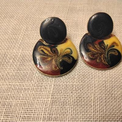 Stunning Enamel Earrings