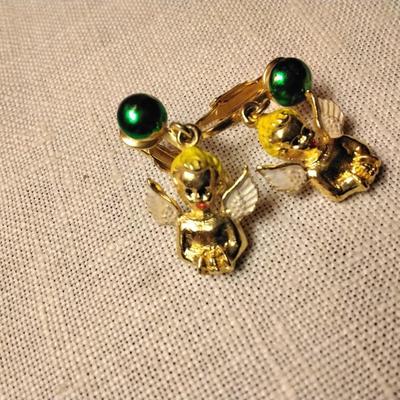 Angel Clip On Earrings