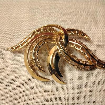 Trifari Leaf Brooch