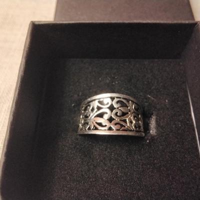 Braidwork Sterling Silver Ring Size 7.5