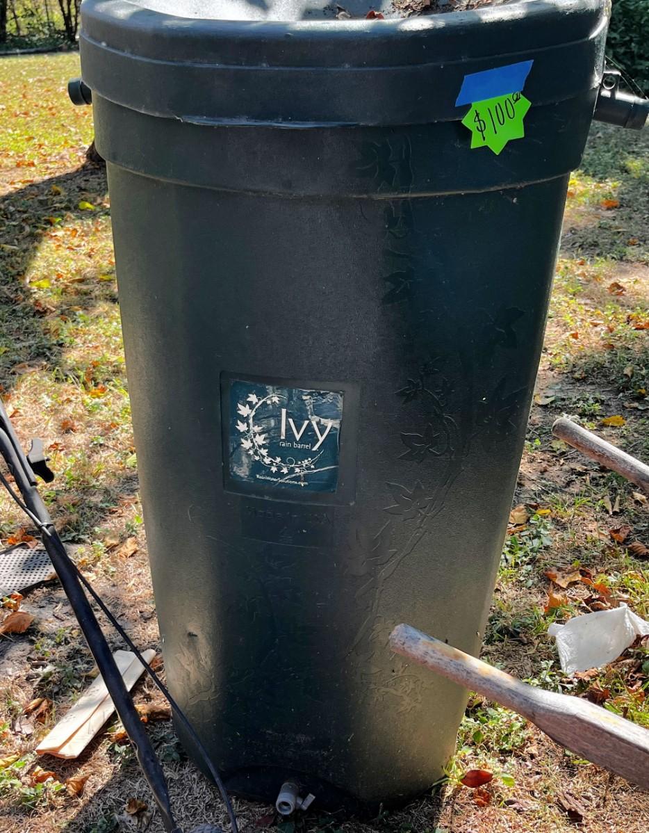 Ivy Rain Barrel