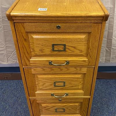 Wooden File Cabinet