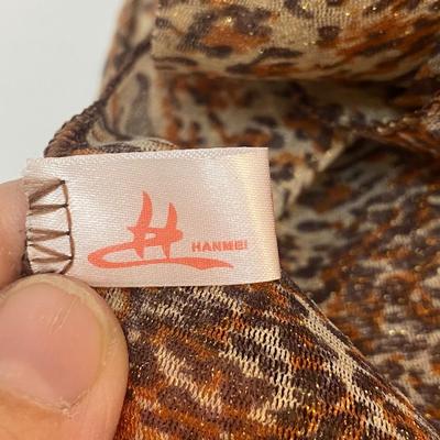 Pair of Animal Leopard Print Scarves