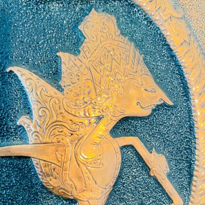 Trio of Hammered Metal Wall Art (FR-JM)