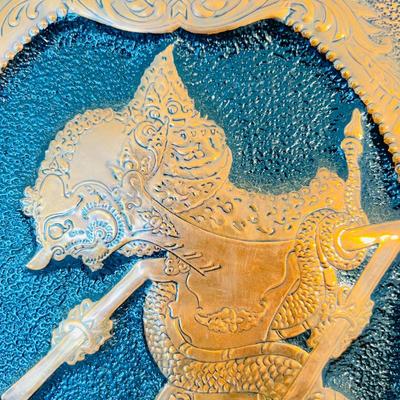 Trio of Hammered Metal Wall Art (FR-JM)