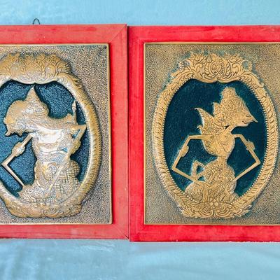 Trio of Hammered Metal Wall Art (FR-JM)