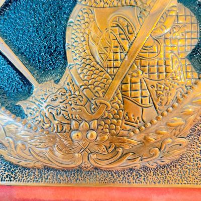Trio of Hammered Metal Wall Art (FR-JM)