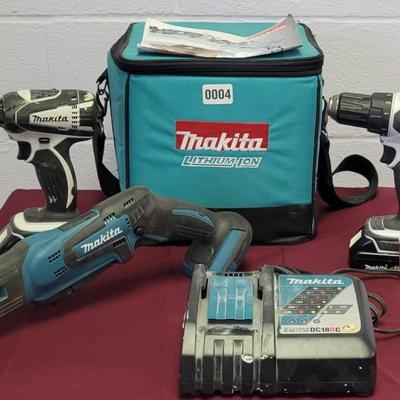 Makita lithium ion Tool Lot