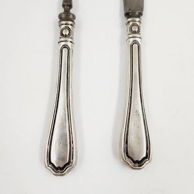 ANTIQUE STERLING HANDLED SERVING UTENSILS