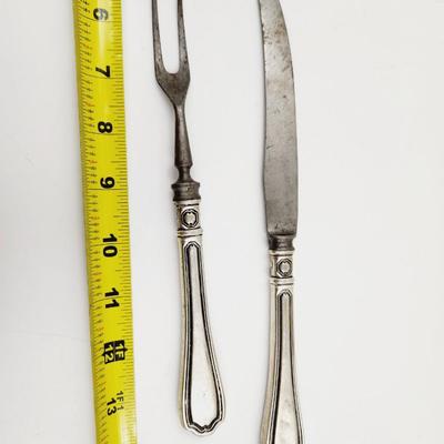 ANTIQUE STERLING HANDLED SERVING UTENSILS