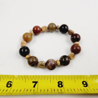 BEAUTIFUL MULTI COLOR JASPER STONE BRACELET