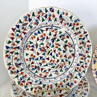 8219 Set of 13 Bavaria Handpainted Plates