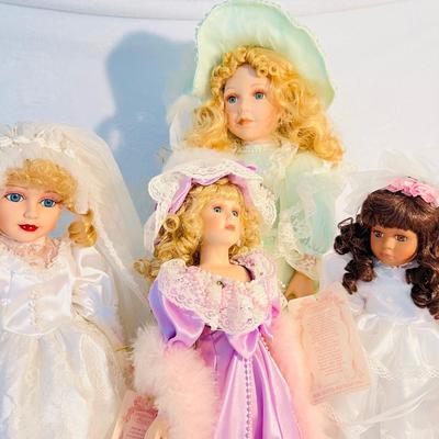 American Classic Porcelain Bride Dolls  (B3-JM)