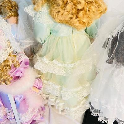American Classic Porcelain Bride Dolls  (B3-JM)