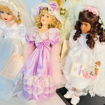 American Classic Porcelain Bride Dolls  (B3-JM)
