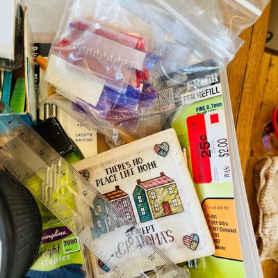 Box of office supplies