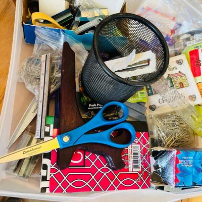 Box of office supplies