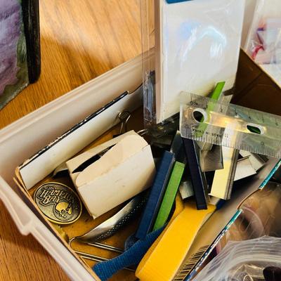 Box of office supplies