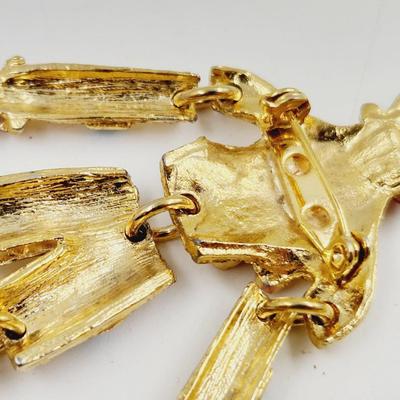 VINTAGE GOLD TONED FULL BODY CLOWN PIN