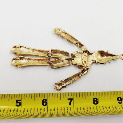 VINTAGE GOLD TONED FULL BODY CLOWN PIN