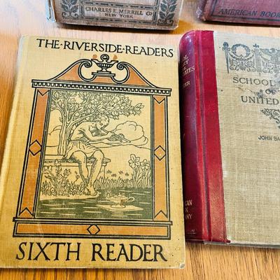 Lot of Vintage School Books