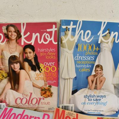 12 Bridal/Wedding Magazines, The Knot, Modern Bride
