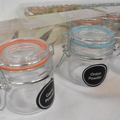 11 Spice Jars with Locking Lids