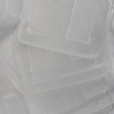6 Sterilite Bins, 15 1/4" x 11 1/2" x 6", Lids Cracked
