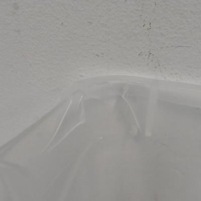 Large Sterilite Clear Plastic Tote, Small Crack