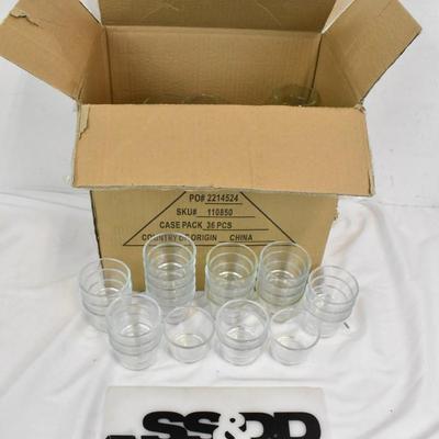 Lot of approximately 120 Votive Glass Candle Holders