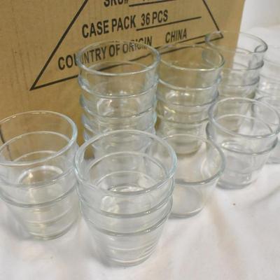 Lot of approximately 120 Votive Glass Candle Holders