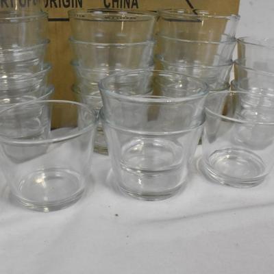 Lot of approximately 120 Votive Glass Candle Holders