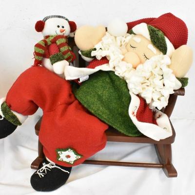 Snoring Santa Holiday Decor