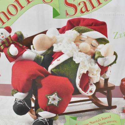 Snoring Santa Holiday Decor