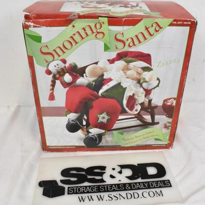 Snoring Santa Holiday Decor