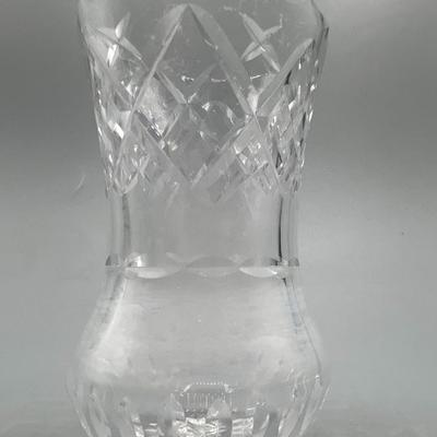 Retro Etched Crystal Glass Small Bud Flower Vase