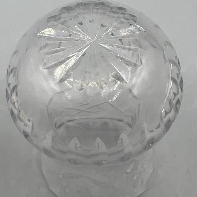 Retro Etched Crystal Glass Small Bud Flower Vase