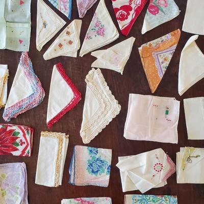Lot of Vintage Handkerchiefs