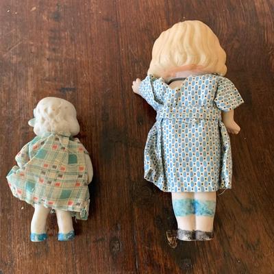 Pair of Antique Bisque Dolls