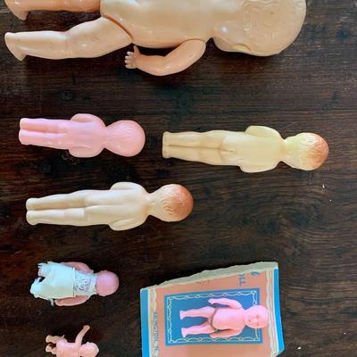 Lot of Celluloid Dolls