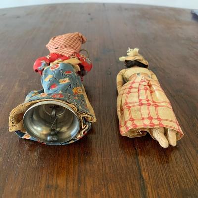 Pair of Antique Fabric Dolls