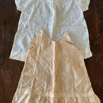 Pair of Antique Doll Dresses, Large