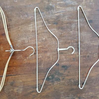Lot of Travel Hangers and Clothes Pins