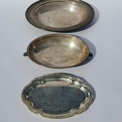 Set of Metal & Silver-Plated Serveware